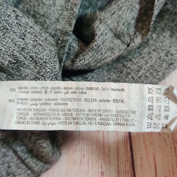 Zara tweed oversized crop 1/2 zip hoody jogger set M - Picture 11 of 11